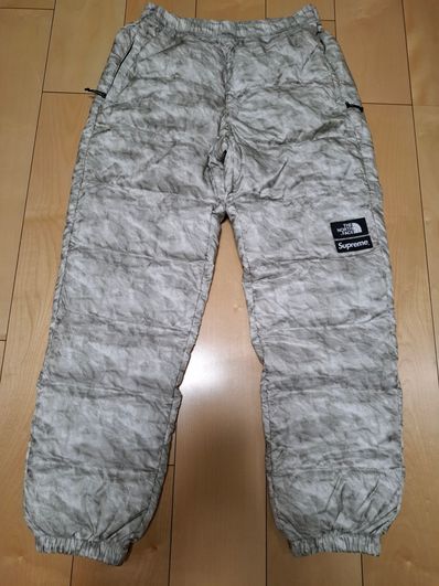 Supreme x The North Face Paper Print Nuptse Pant "White"