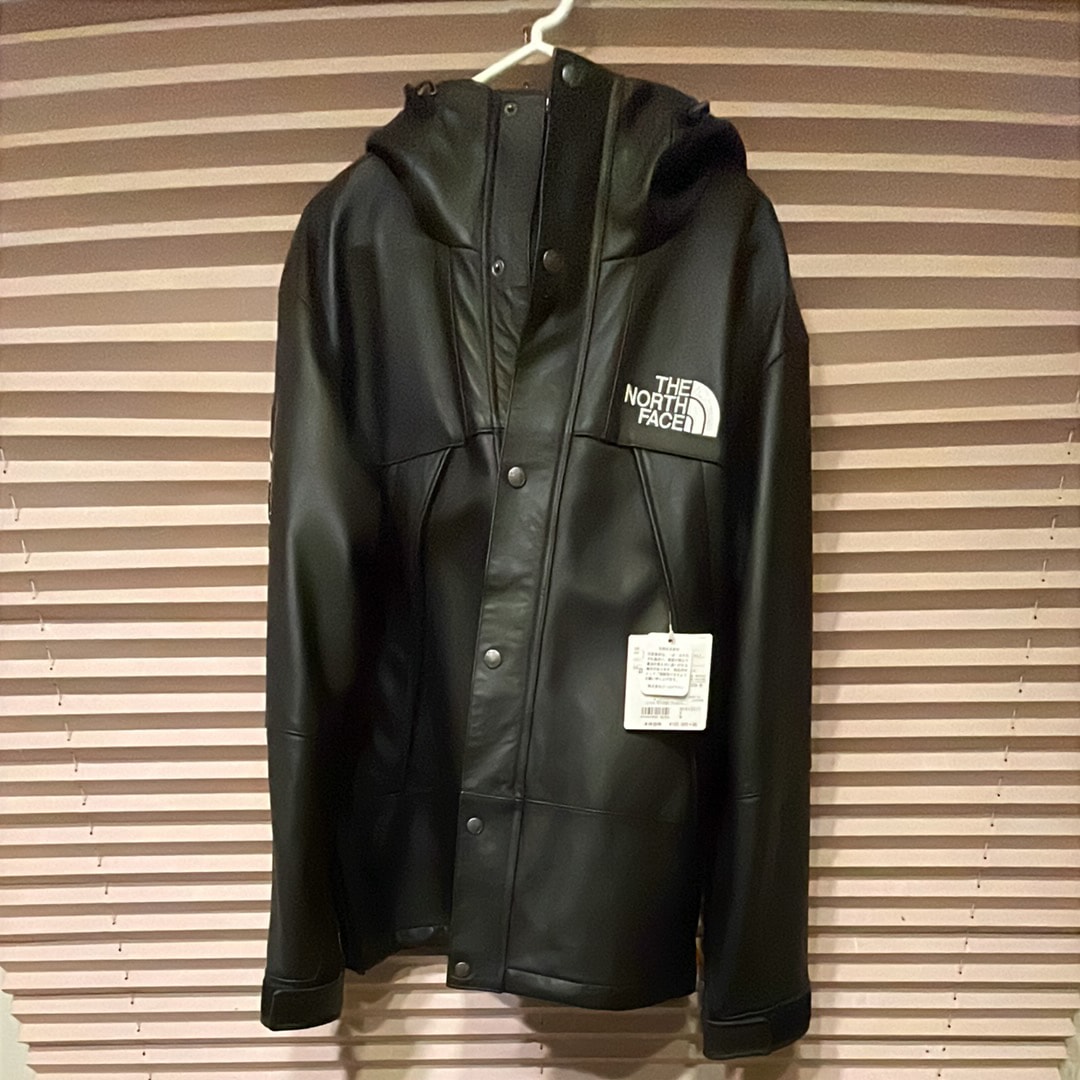 Supreme x The North Face Leather Mountain Parka "Black"