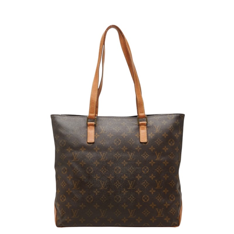 ルイ ヴィトン モノグラム カバメゾ トートバッグ ショルダーバッグ M51151 ブラウン PVC レザー レディース LOUIS VUITTON 中古