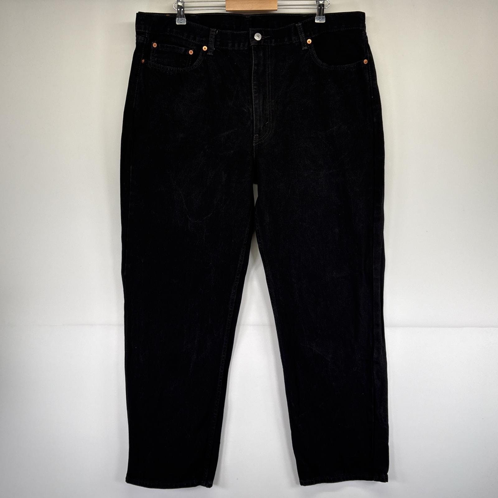 古着 リーバイス Levi's デニムパンツ 550 テーパード ジーパン ジーンズ 大きいサイズ ジップフライ w42 L34  ブラック メンズ