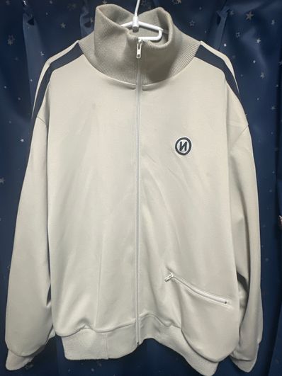 9090 N Logo Simple Track Jacket "Ivory"