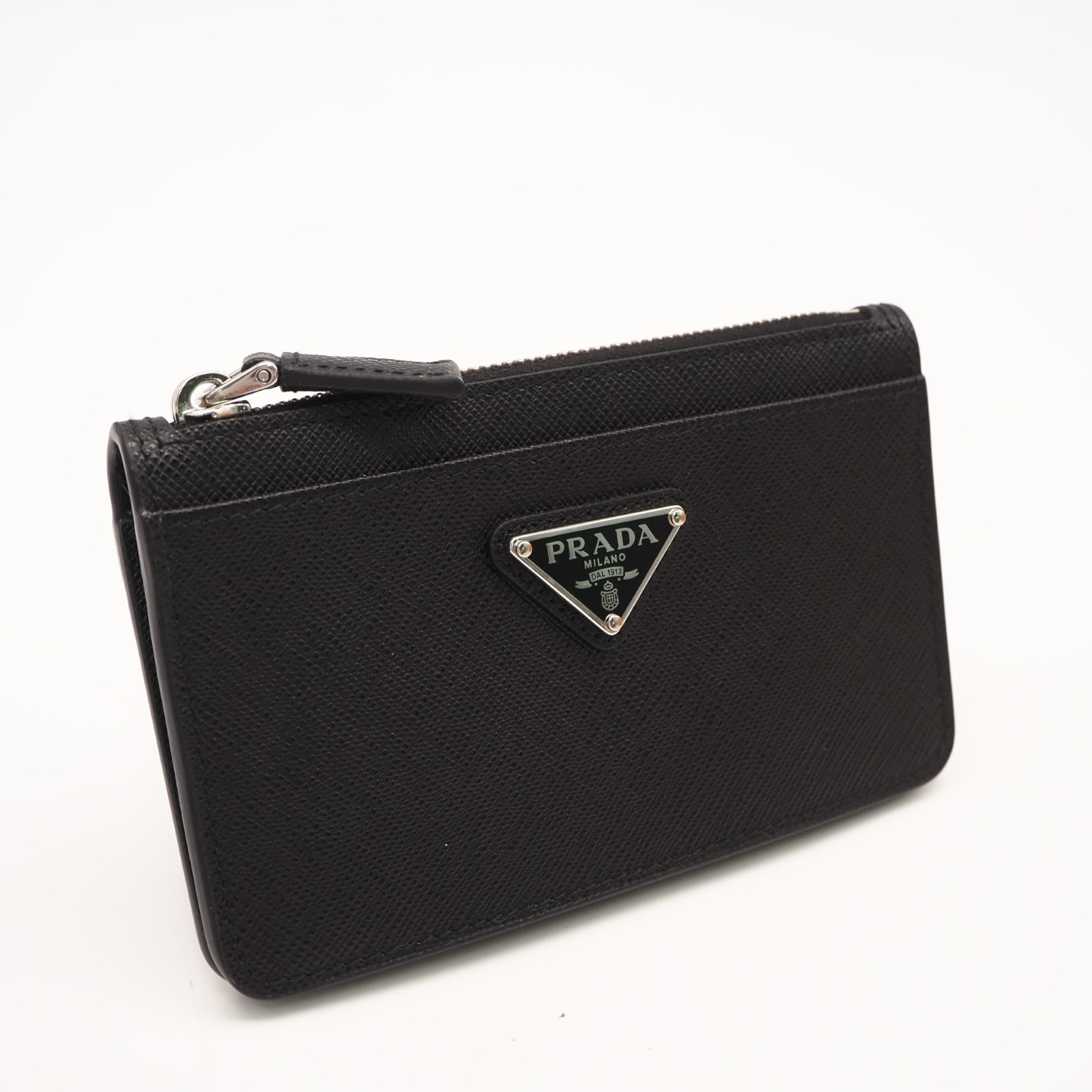 A (未使用に近い)】極美品 PRADA プラダ サフィアーノ トライアングル