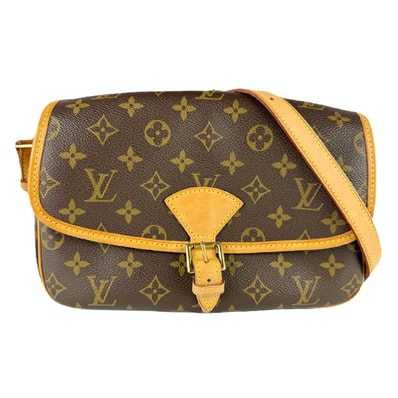 ルイ ヴィトン LOUIS VUITTON 斜め掛けショルダーバッグ モノグラム ソローニュ モノグラムキャンバス ブラウン レディース M42250【中古】 z8705