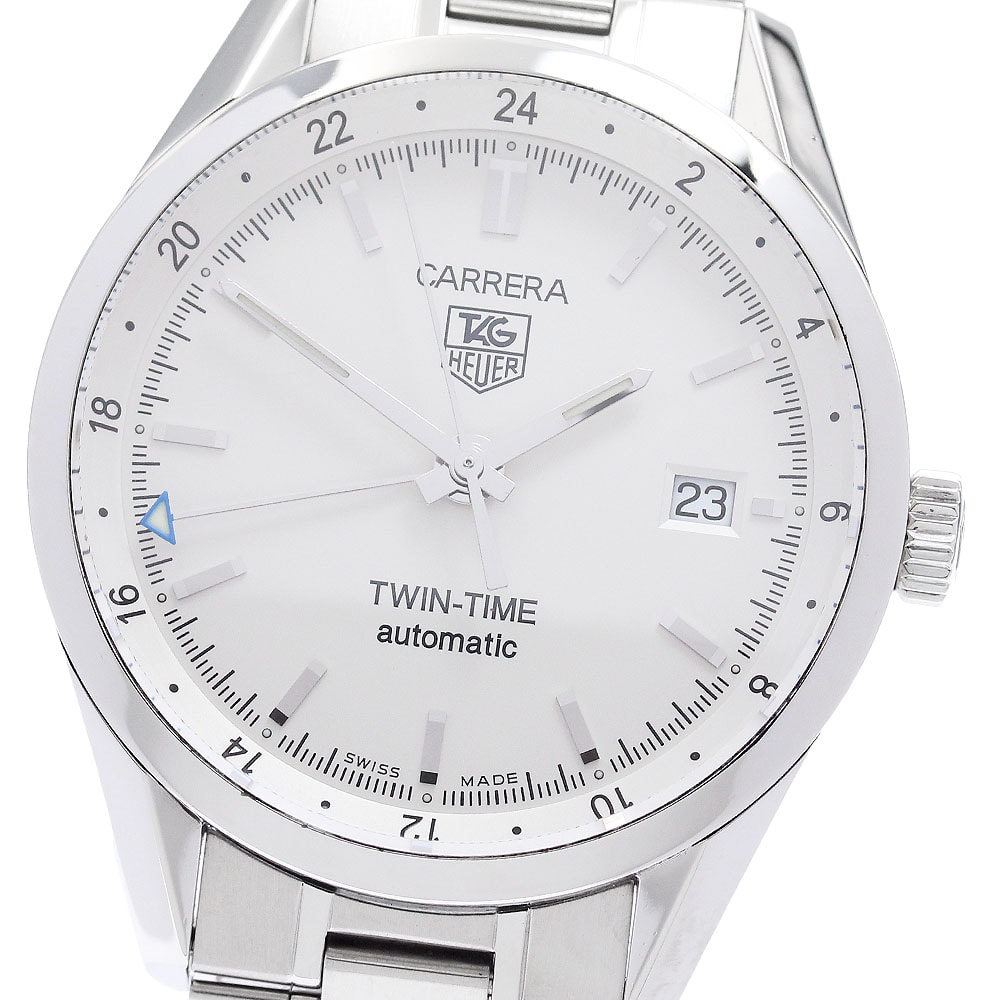 ☆良品 タグホイヤー カレラ ツインタイム WV2116-0 メンズ 【中古】