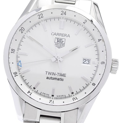 ☆良品 タグホイヤー カレラ ツインタイム WV2116-0 メンズ 【中古】