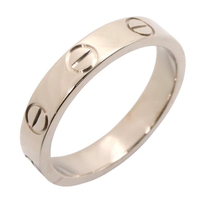 カルティエ CARTIER ミニラブリング リング・指輪 ジュエリー K18WG(ホワイトゴールド) レディース シルバー系 B4085100 【中古】