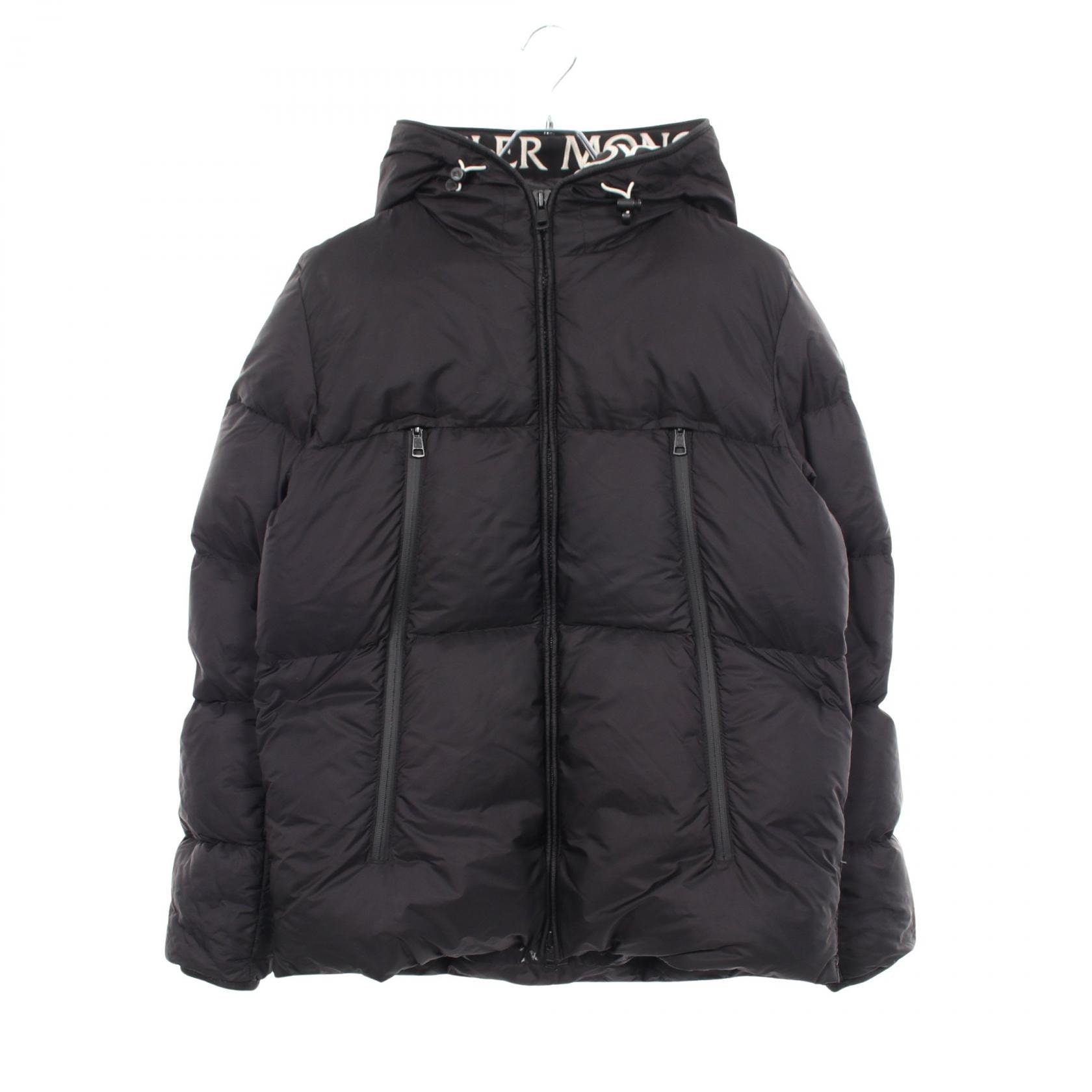 モンクレール MONCLER MONTCLA モンクラ フード付き ダウンジャケット 衣料品 アウター ナイロン メンズ ブラック系 【中古】