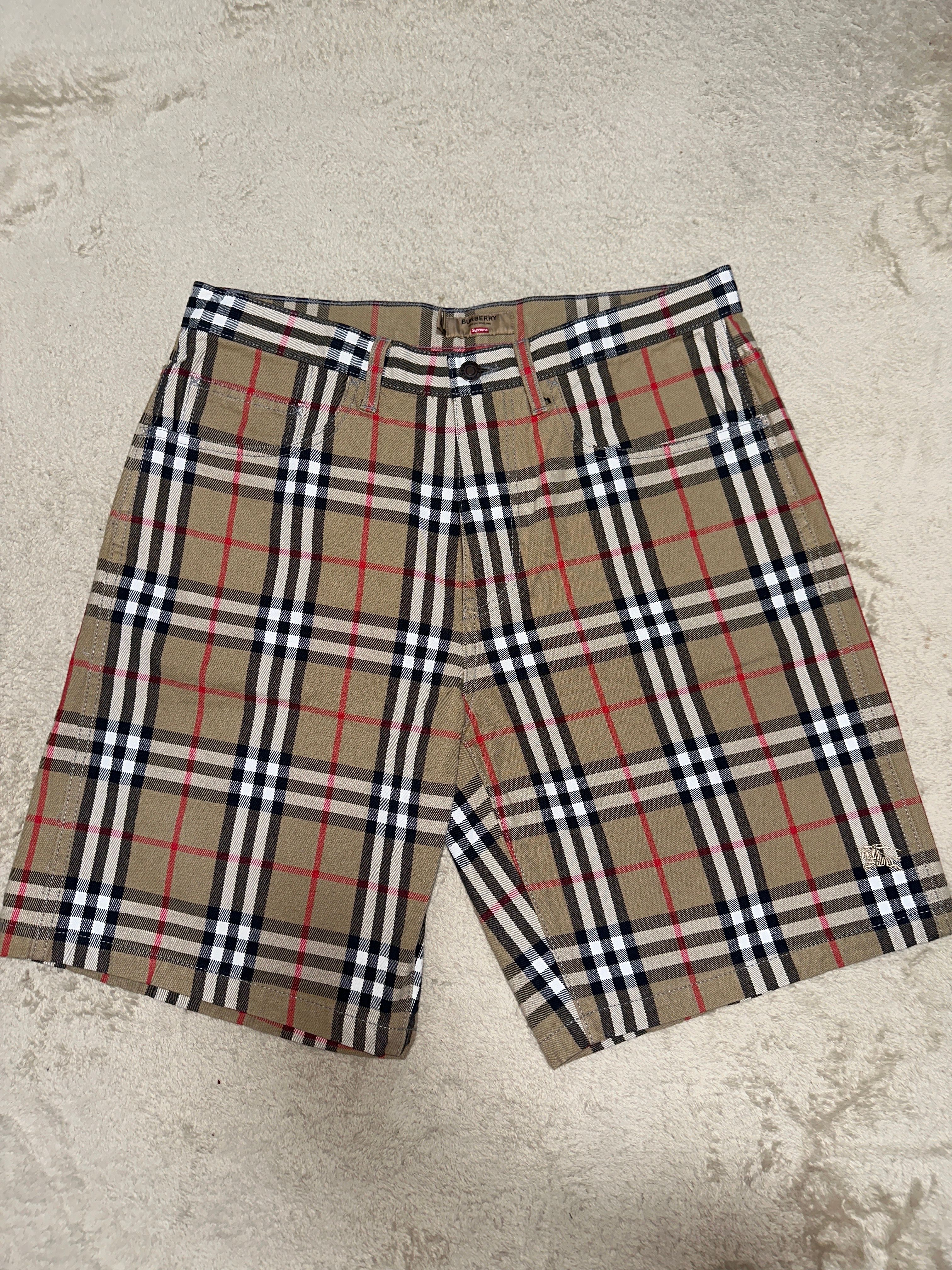Supreme / Burberry Denim Short "Beige"