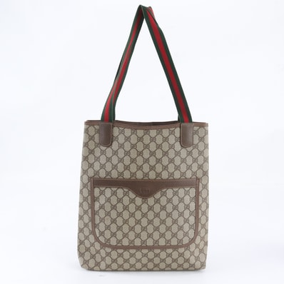 ■美品 グッチ GGスプリーム シェリー ライン002 58 6487