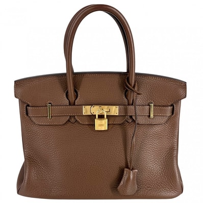 HERMES エルメス ハンドバッグ バーキン30 内縫い □O刻印 レザー ブラウン系 ゴールド金具 レディース 2011年【中古品】