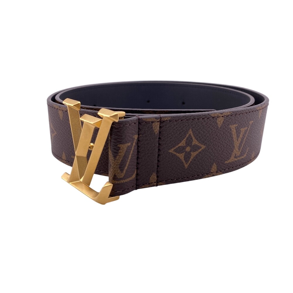 ルイヴィトン LOUIS VUITTON ベルト モノグラム LVイニシャル サンチュール M0422 ブラウン