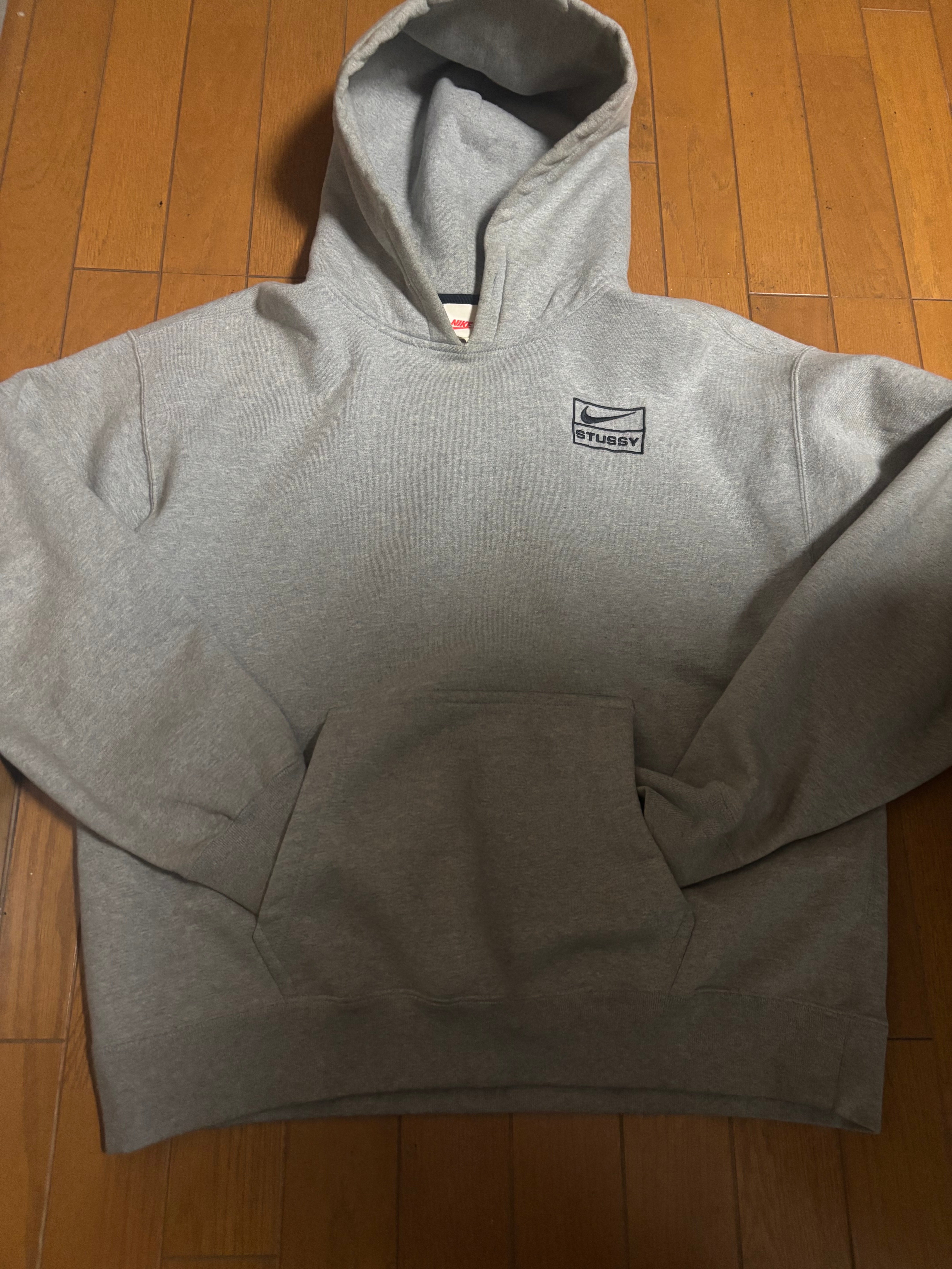 Stussy × Nike NRG Washed Hoodie (US Size) "Grey" DJ9488-063