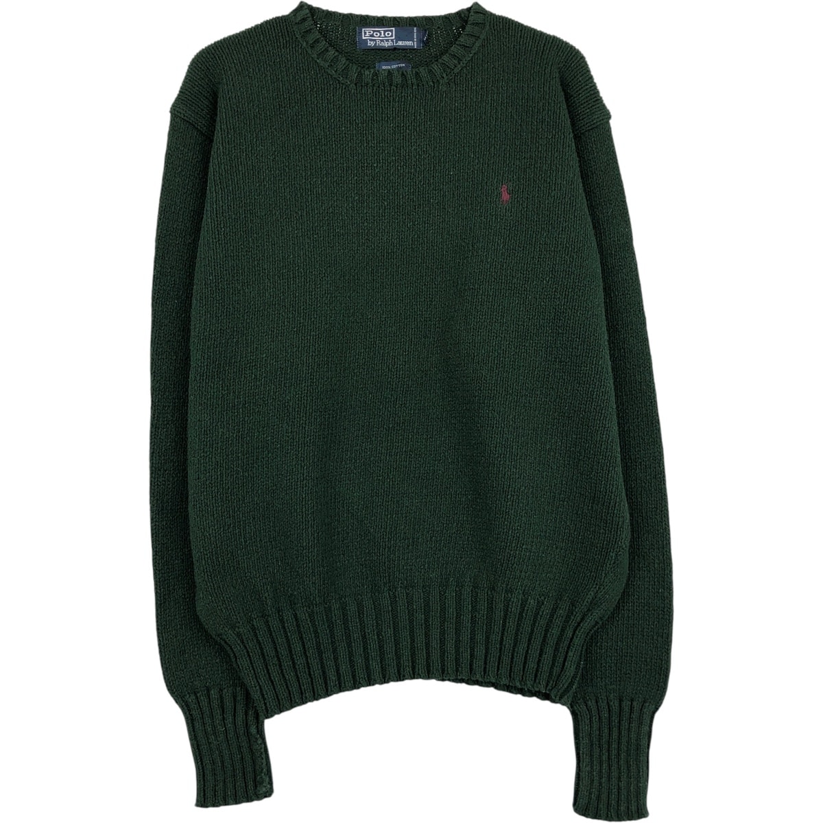 古着 ラルフローレン Ralph Lauren POLO by Ralph Lauren コットンニットセーター メンズS相当/eaa617948