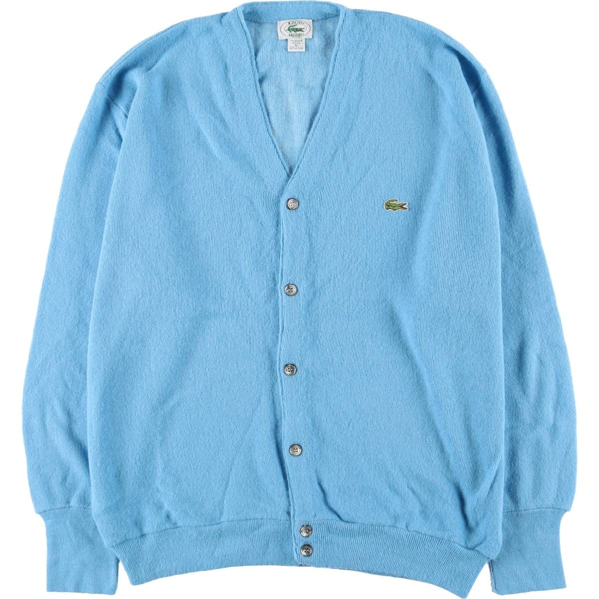 古着 80~90年代 ラコステ LACOSTE IZOD アクリルニットカーディガン USA製 メンズXL相当 ヴィンテージ/eaa588861