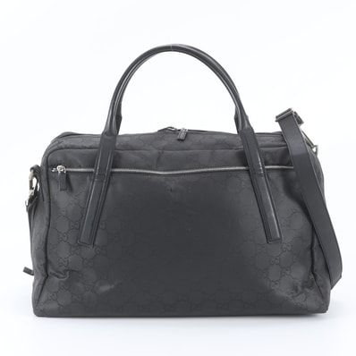 ■美品 グッチ GGナイロン 012 0391 ボストン バッグ