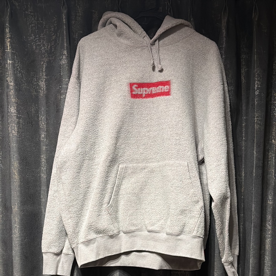 Supreme Inside Out Box Logo Hooded Sweatshirt "Heather Grey"