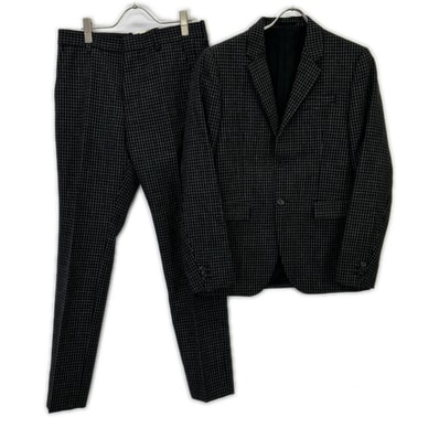 マルニ 15AW ブラック チェックパターン スーツ 46