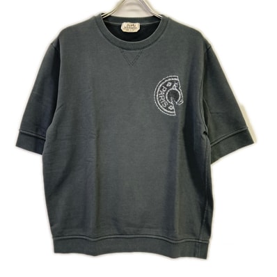 エルメス 25AW クルー・ド・セル セリエ スウェットTシャツ X L