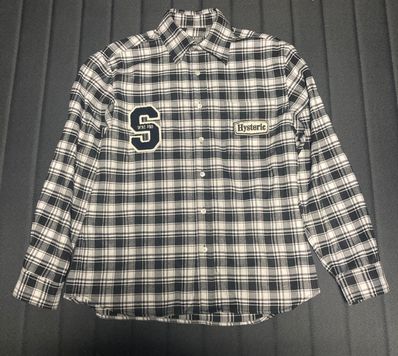 WIND AND SEA x HYSTERIC GLAMOUR Check Shirt "White"