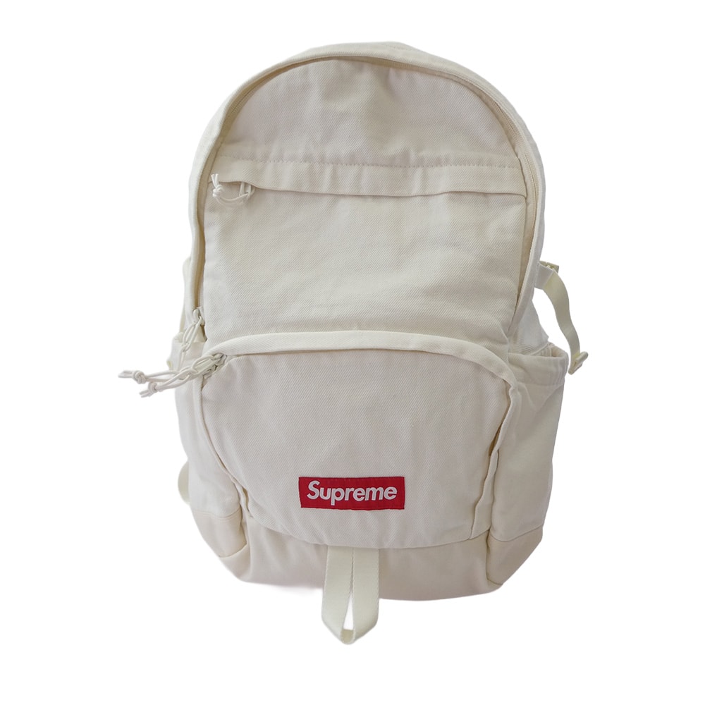 Supreme シュプリーム バックパック 25AW Denim Backpack デニム バックパック ホワイト系【極上美品】【中古】