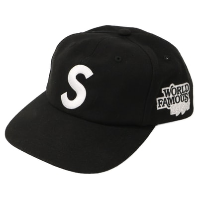 シュプリーム 【新品同様】World Famous S Logo 6-Panel ワールドフェイマス Sロゴ 6パネル キャップ