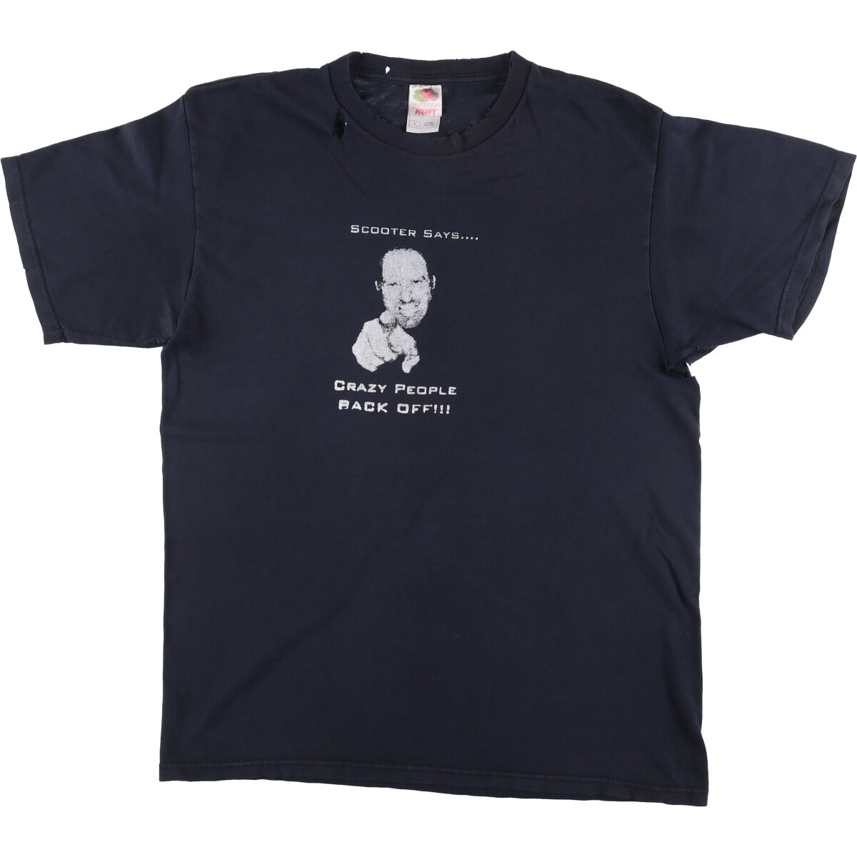 古着 フルーツオブザルーム FRUIT OF THE LOOM メッセージプリントTシャツ メンズL相当/eaa529244