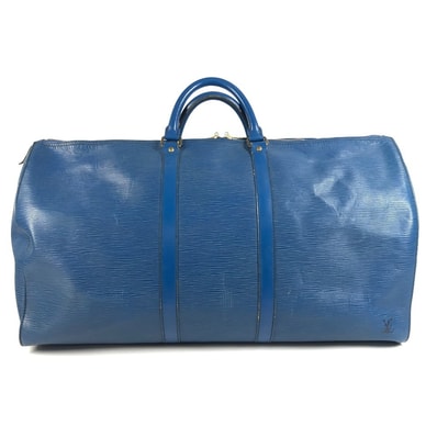 ルイヴィトン LOUIS VUITTON キーポル55 キーポル 55 M42955 エピ トラベルバッグ 旅行カバン ハンドバッグ ボストンバッグ エピレザー トレドブルー ブルー