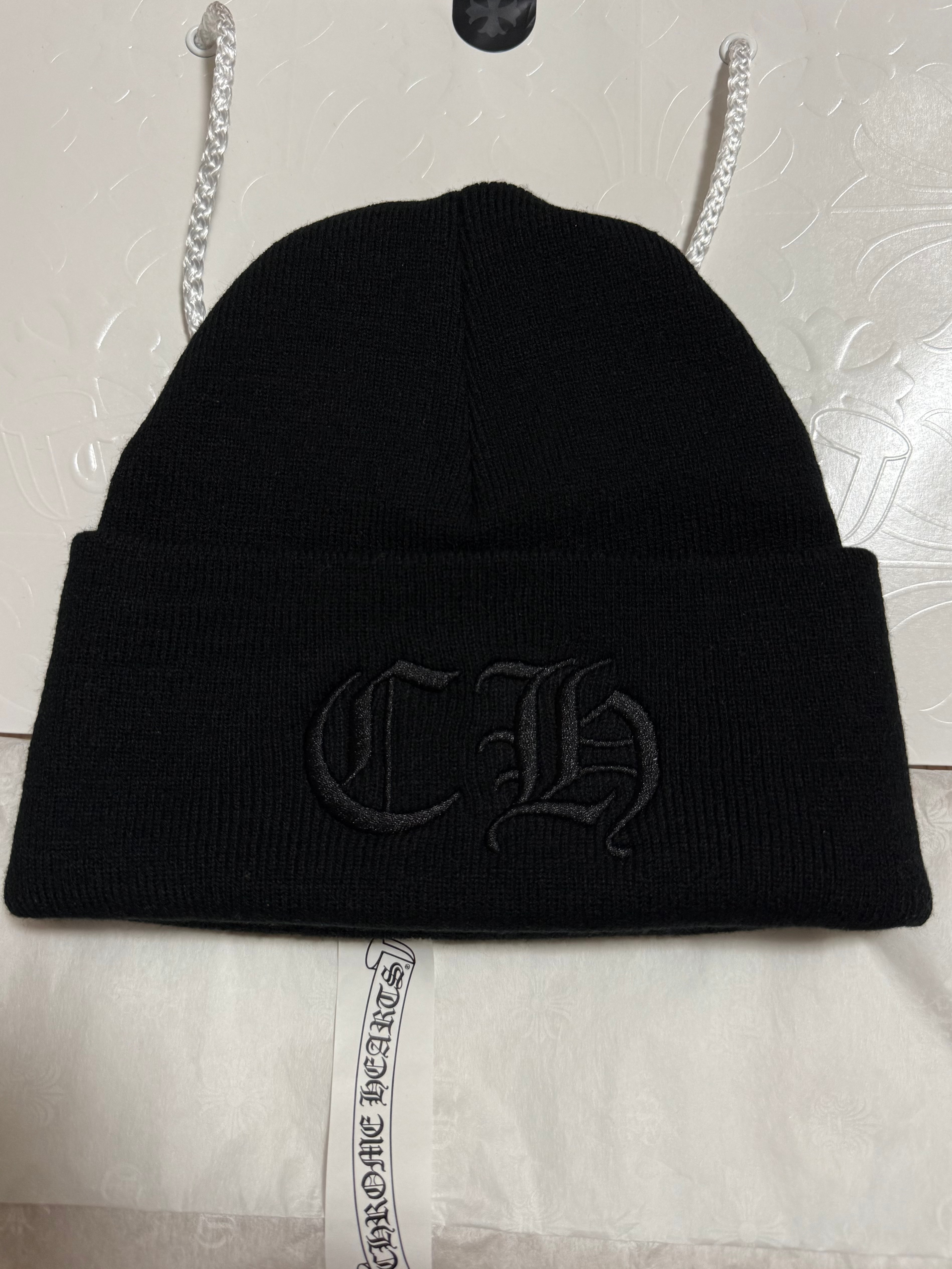 クロムハーツ CHロゴ ビーニー ワッチキャップ "ブラック"