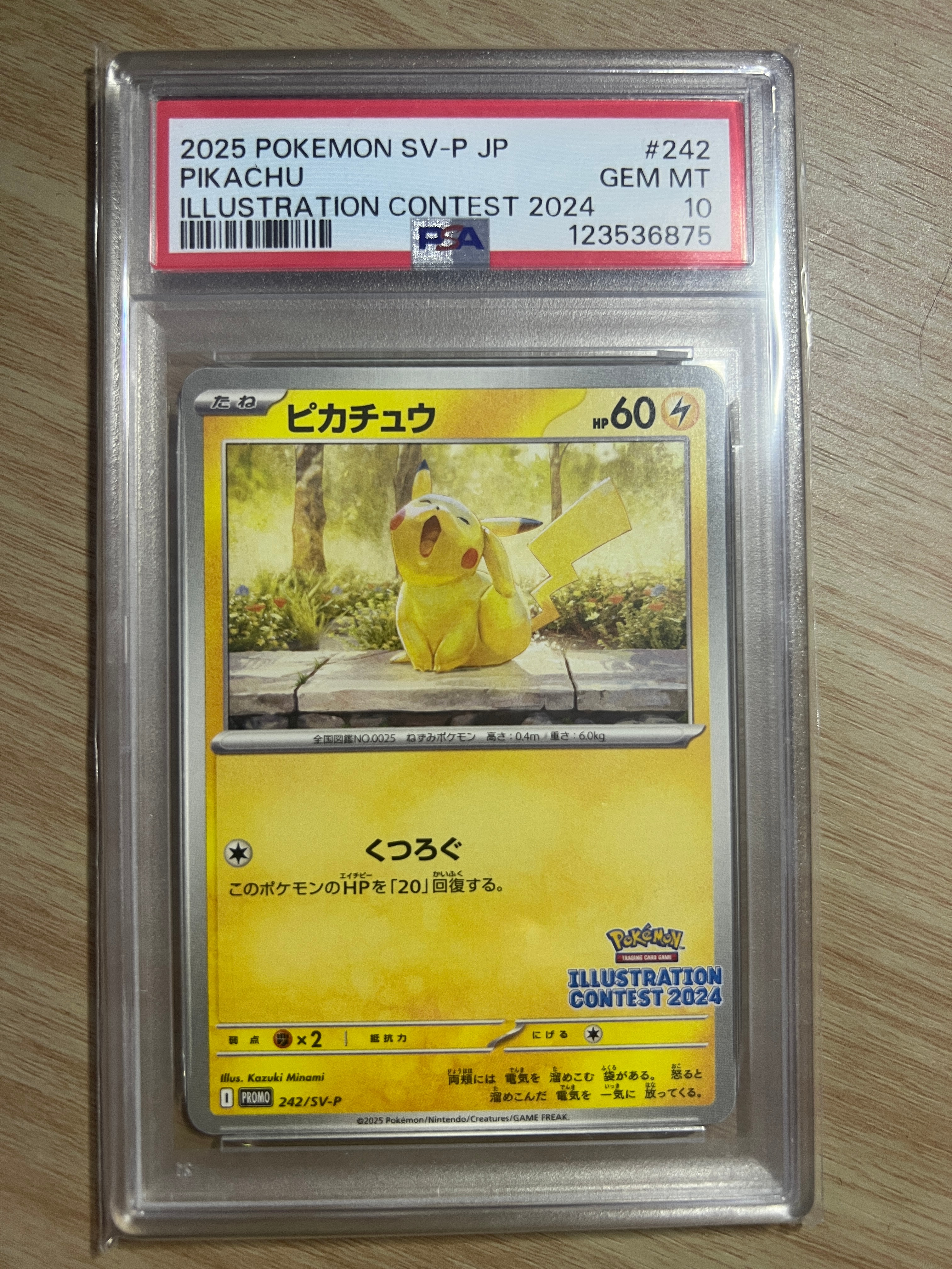ピカチュウ [SV-P 242](プロモカードパック「イラストレーションコンテスト 2024 受賞作品プロモカード化記念キャンペーン」)