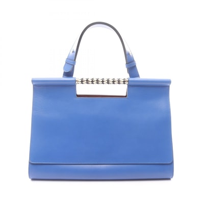 ブルガリ BVLGARI セルペンティ スカリエ ハンドバッグ バッグ レザー レディース ブルー系 / パープル系 【中古】