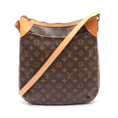 ルイ・ヴィトン LOUIS VUITTON オデオンMM ショルダーバッグ バッグ PVCコーティングキャンバス レザー モノグラム レディース ブラウン系 M56389 【中古】