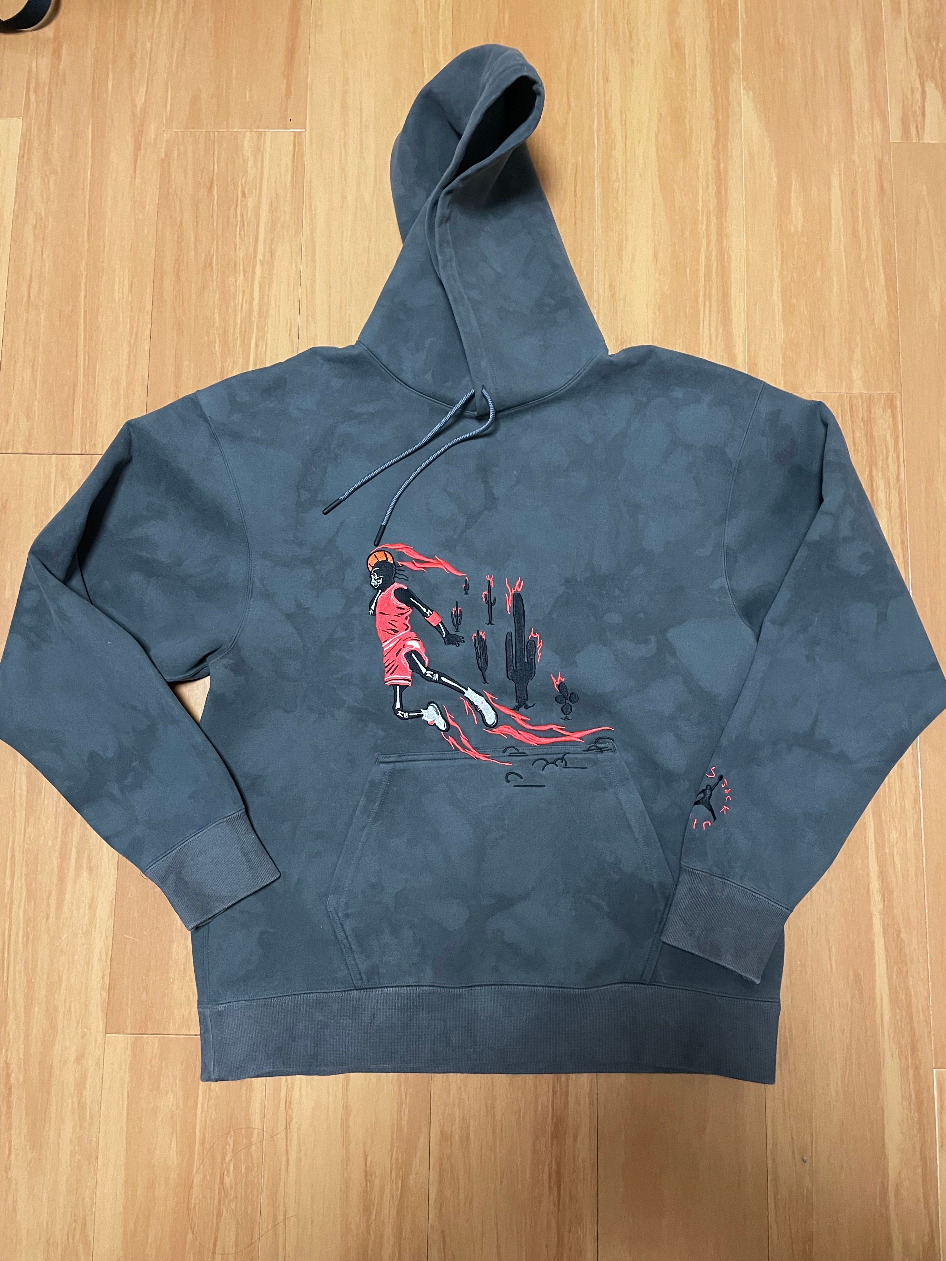 Air Jordan x Travis Washed Suede Hoodie "Grey"