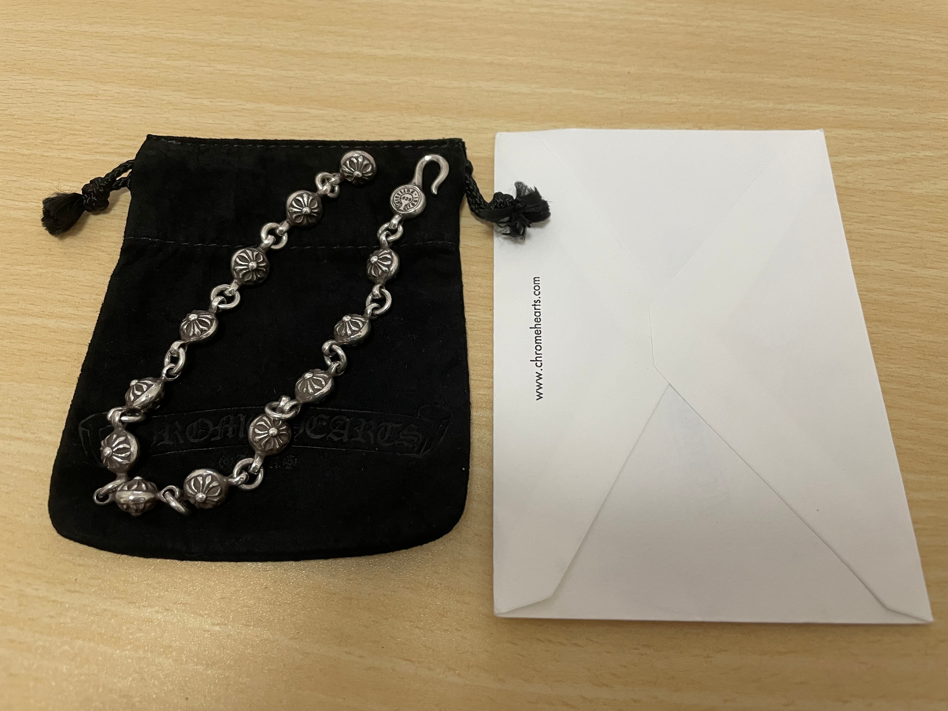 Chrome Hearts #1 Cross Ball Bracelet "Silver"