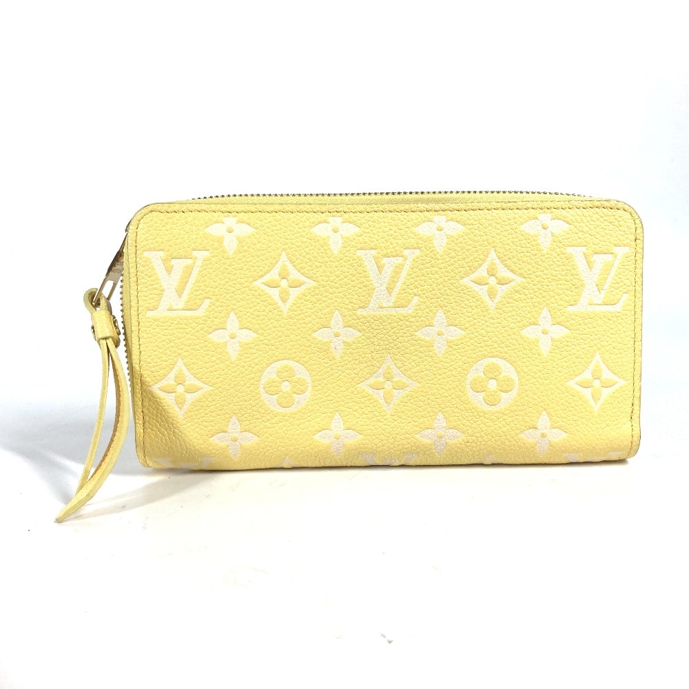 ルイヴィトン LOUIS VUITTON ジッピーウォレット M81427 モノグラムアンプラント ラウンドファスナー 長財布 モノグラムアンプラントレザー ジョーヌ イエロー