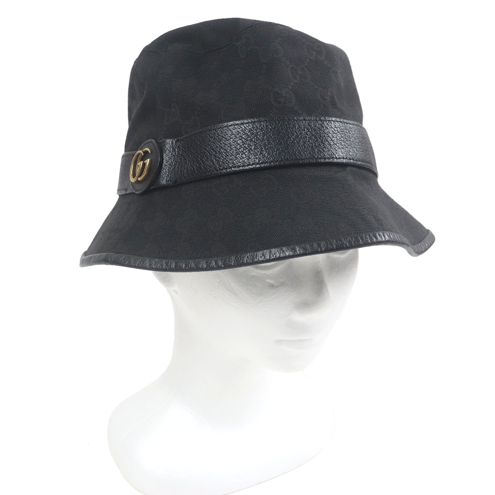 GUCCI GG Canvas Bucket Hut "Black"