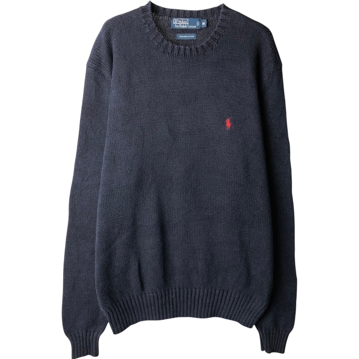 古着 ラルフローレン Ralph Lauren POLO by Ralph Lauren ピマコットンニットセーター メンズM相当/eaa637155