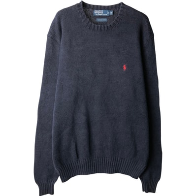 古着 ラルフローレン Ralph Lauren POLO by Ralph Lauren ピマコットンニットセーター メンズM相当/eaa637155