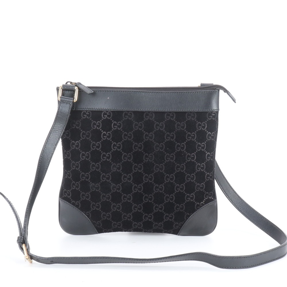 ■美品 グッチ GGスエード 272396 ショルダーバッグ レザー