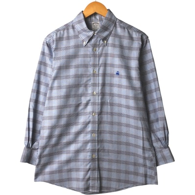古着 ブルックスブラザーズ Brooks Brothers Est.1818 長袖 ボタンダウンチェックシャツ メンズM相当/eaa594544