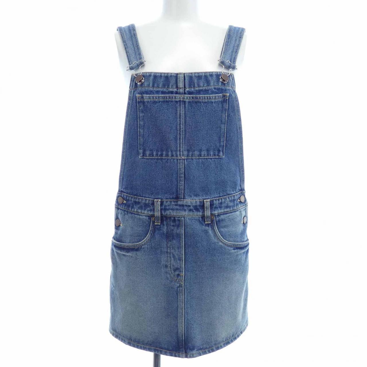 プラダ PRADA デニム ビブ オーバーオール ミニドレス GFA132 S231 16PK ワンピース