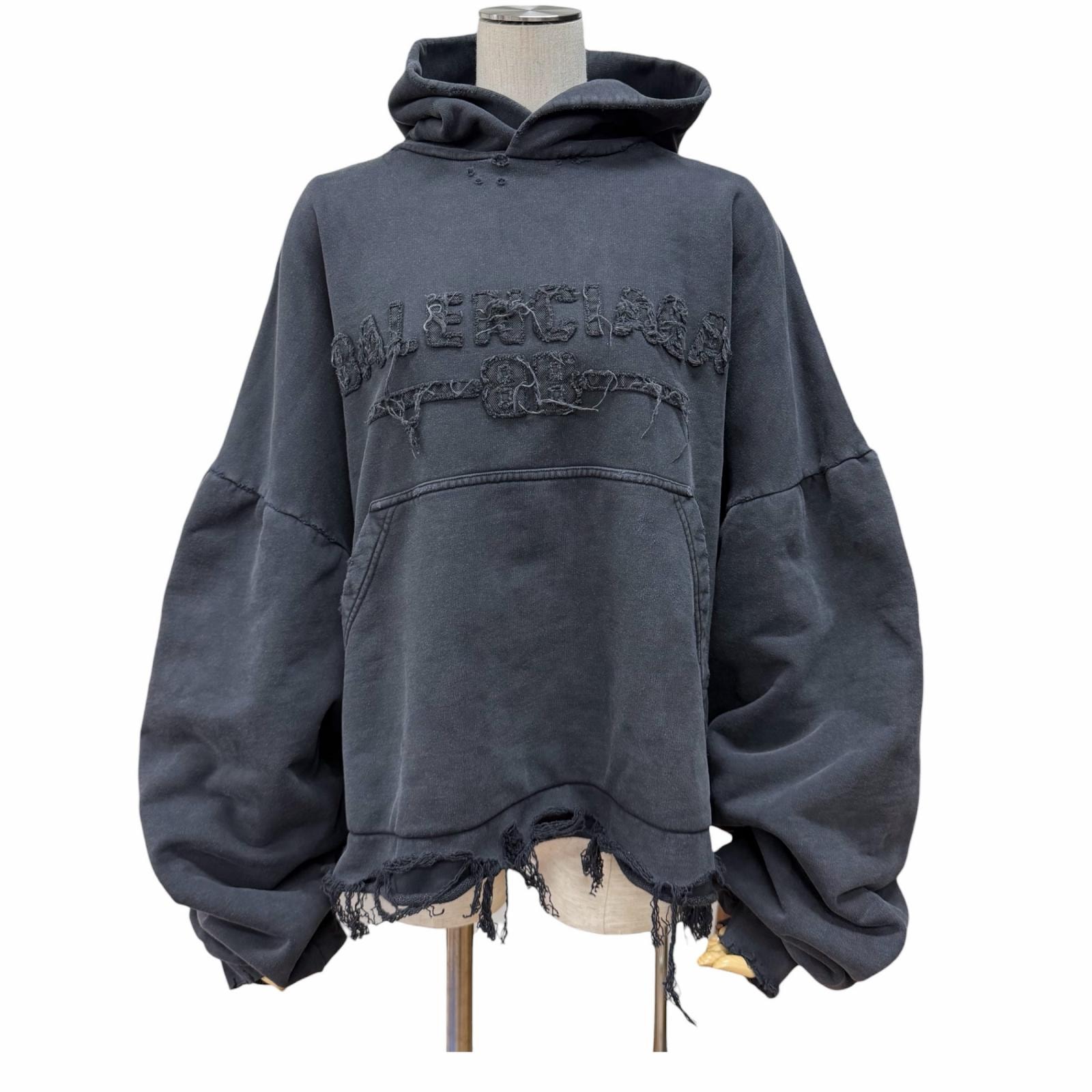 未使用品 バレンシアガ パーカー ブラック レディース 4 783397