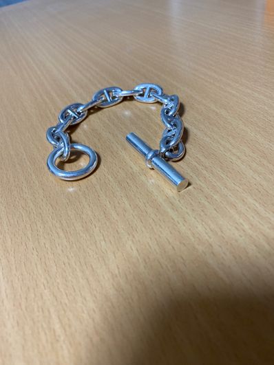 Hermes Chaine D'ancre TGM Bracelet "Silver"