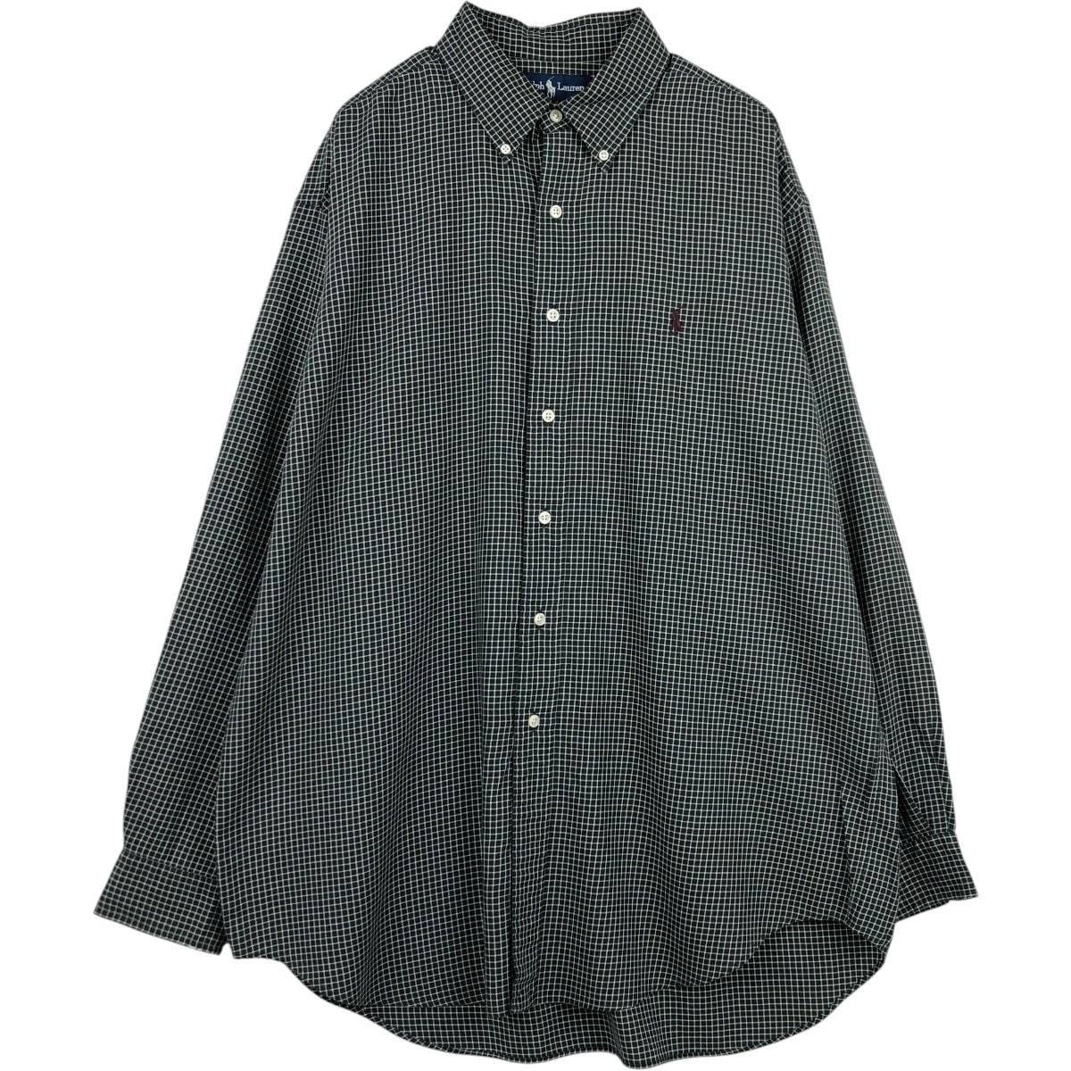 古着 ラルフローレン Ralph Lauren BLAKE 長袖 ボタンダウンチェックシャツ メンズL相当/eaa678086