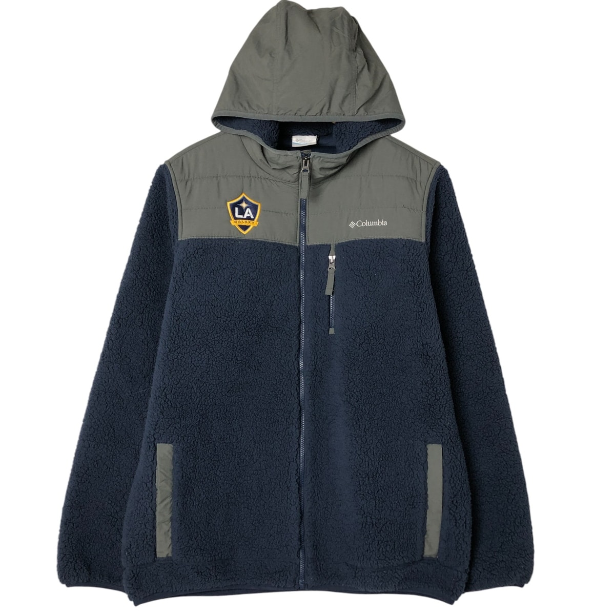 古着 コロンビア Columbia ナイロンxフリースパーカー メンズM相当/eaa558707