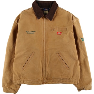 古着 ディッキーズ Dickies デトロイトジャケットタイプ 中綿入り ダックワークジャケット メンズXXL相当/eaa614800