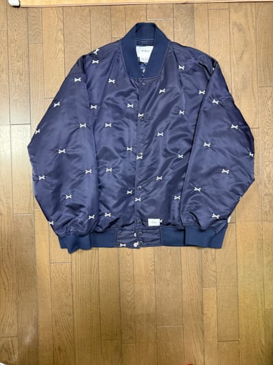 Wtaps TEAM / JACKET / NYLON. TWILL. TEXTILE "Navy"