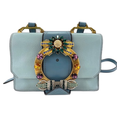 ミュウ ミュウ Miu Miu ミュウレディ ショルダーバッグ レザー【中古】