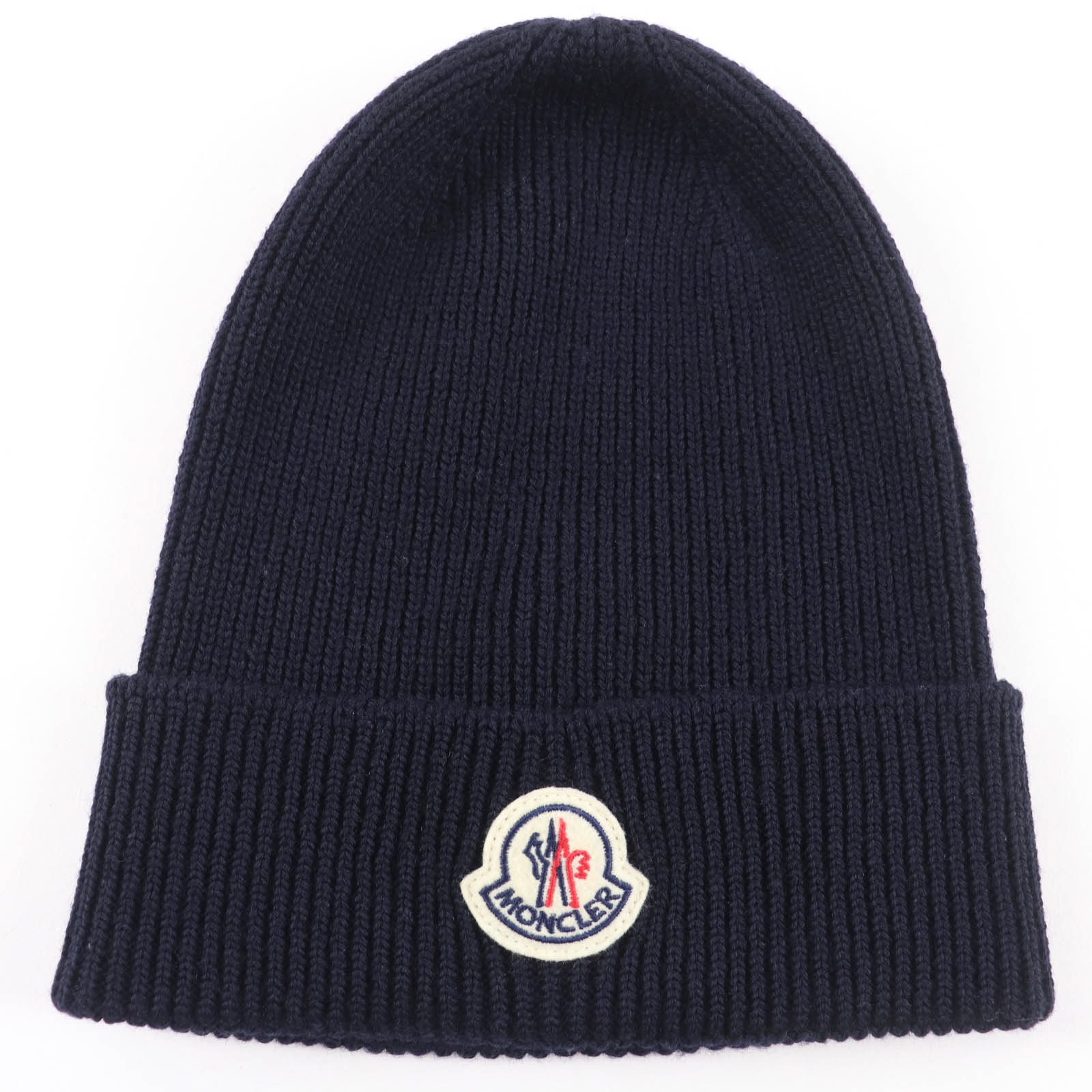 極美品 モンクレール ニットキャップ BERRETTO ダークネイビー F