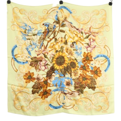 シャネル ひまわり シルク