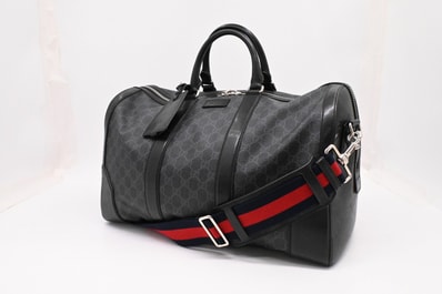 グッチ GGスプリーム 2Wayボストンバッグ ブラック 474131